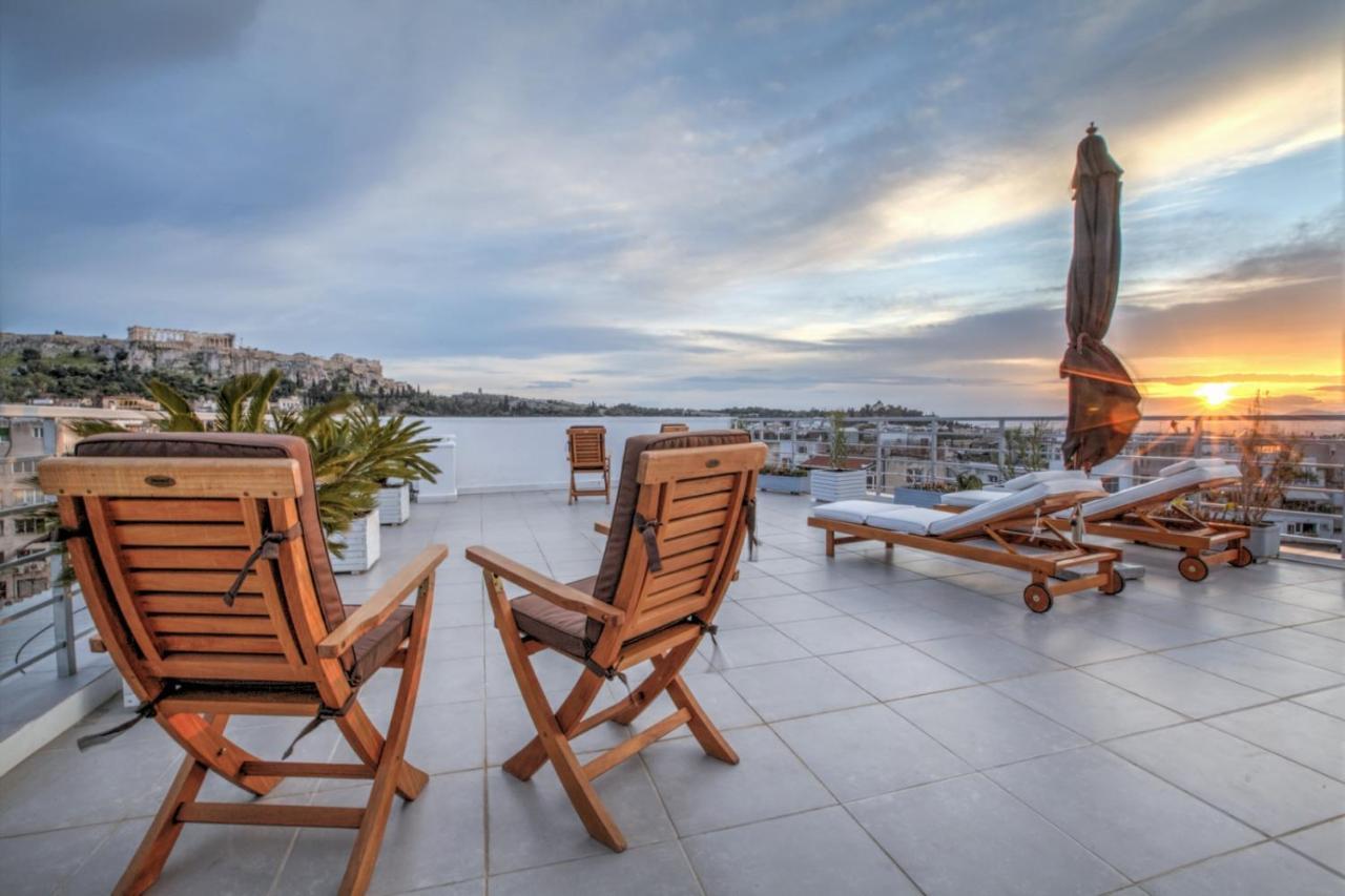 Acropolis Panorama View Penthouse With Private Terraces A Contemporary Parthenon Apartment เอเธนส์ ภายนอก รูปภาพ