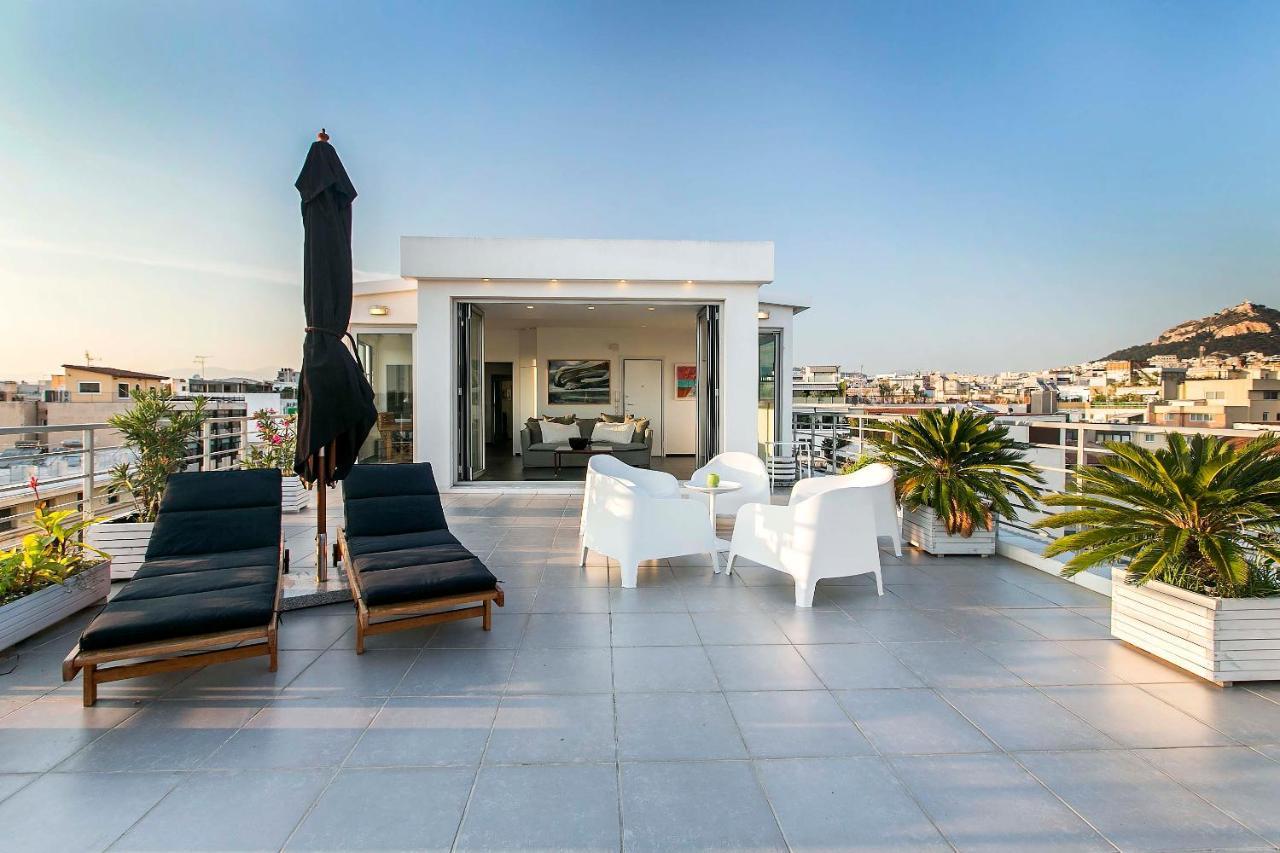 Acropolis Panorama View Penthouse With Private Terraces A Contemporary Parthenon Apartment เอเธนส์ ภายนอก รูปภาพ