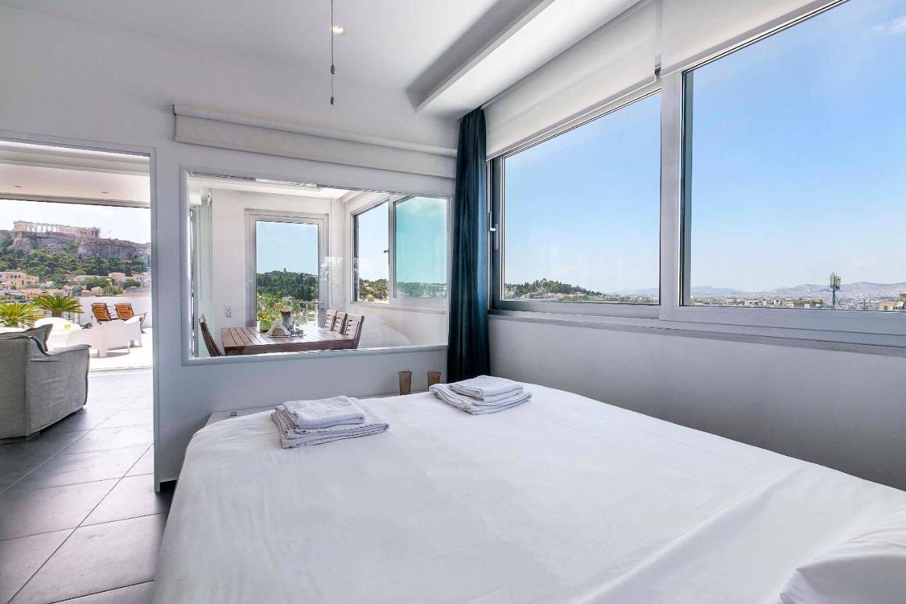 Acropolis Panorama View Penthouse With Private Terraces A Contemporary Parthenon Apartment เอเธนส์ ภายนอก รูปภาพ