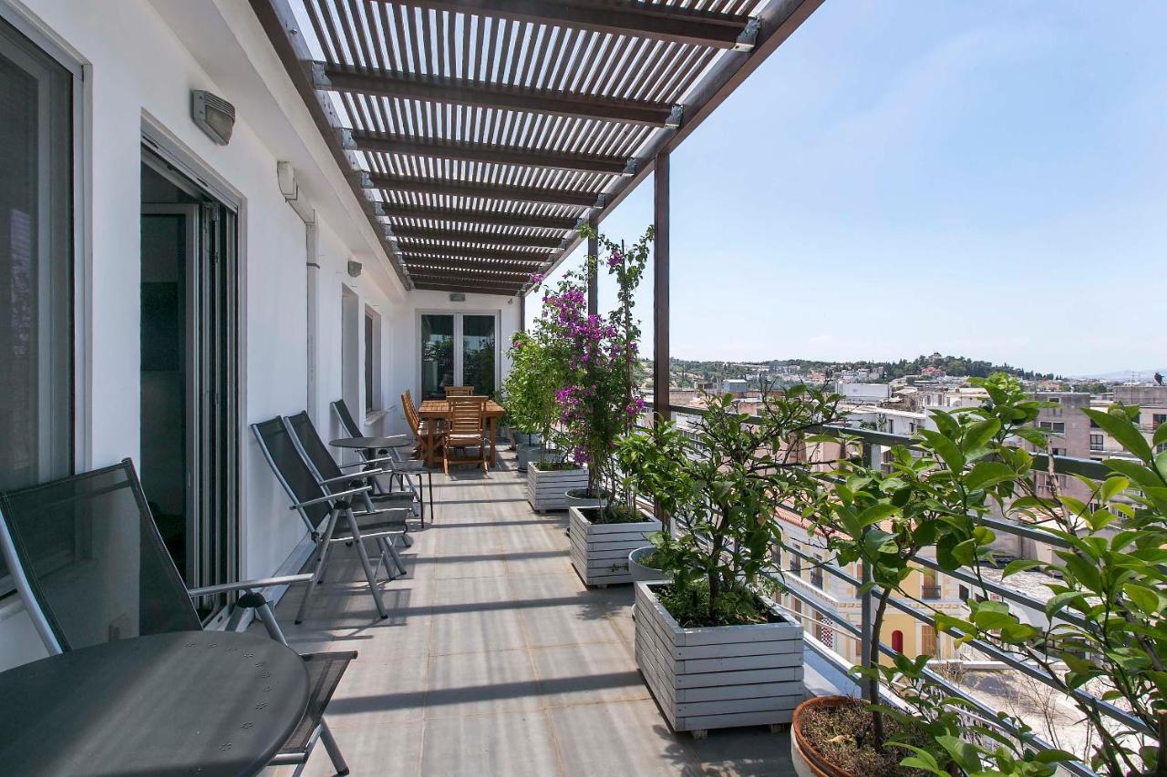Acropolis Panorama View Penthouse With Private Terraces A Contemporary Parthenon Apartment เอเธนส์ ภายนอก รูปภาพ